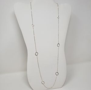 Giani Bernini Circle Station Chain Necklace 28" NWT